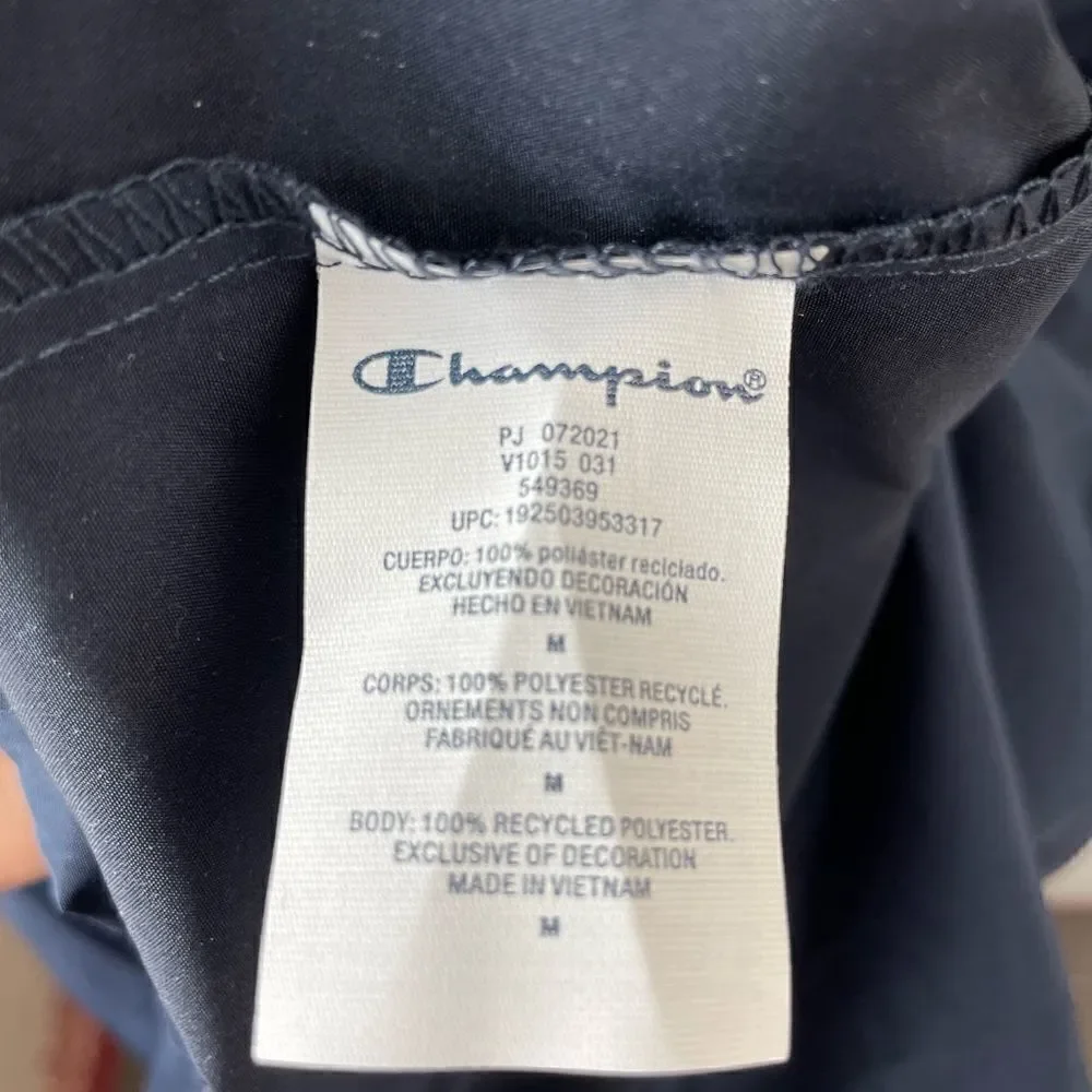 NWT Champion Navy Blue Windbreaker Size M
